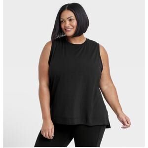 All In Motion black Tank Top Athletic Racer Back Shirt Womens Plus Size 4X New